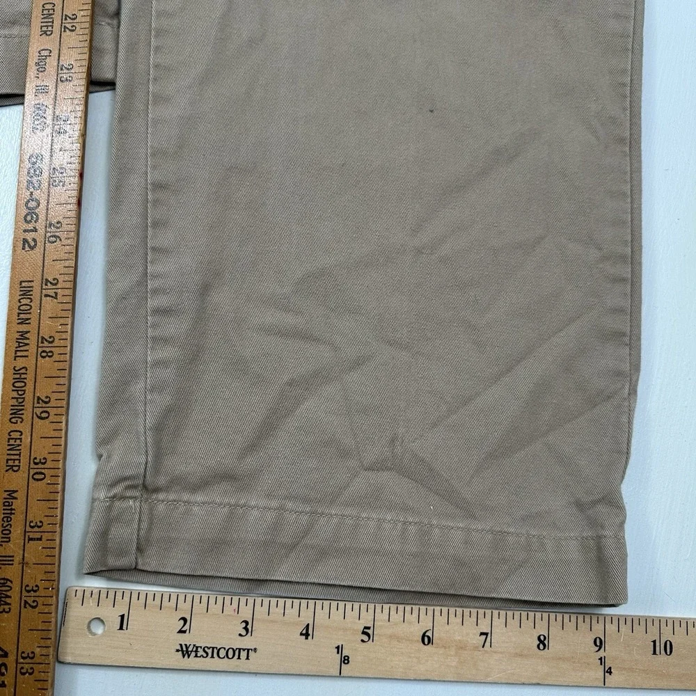 VTG Y2K Polo Golf Ralph Lauren Pleated Baggy Pants Men Actual 37x32 Khaki Chino‎